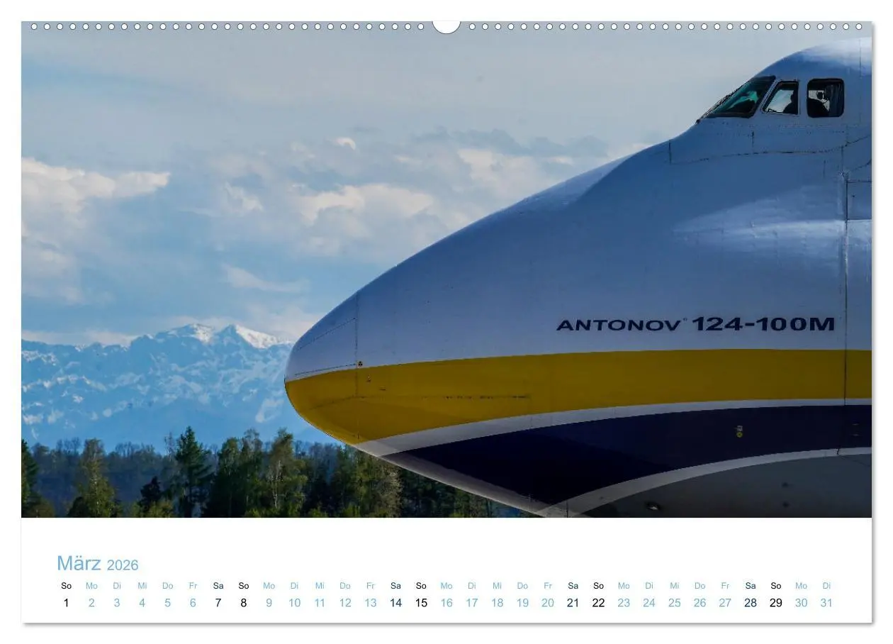 Bild: 9783457440476 | ANTONOV 124 (hochwertiger Premium Wandkalender 2026 DIN A2 quer),...