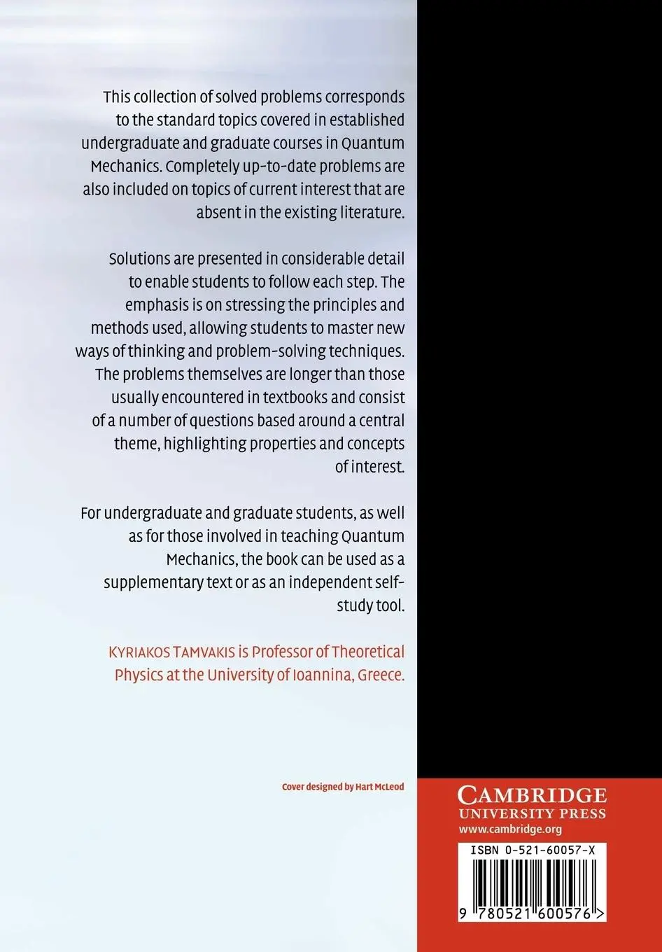 Rückseite: 9780521600576 | Problems and Solutions in Quantum Mechanics | Kyriakos Tamvakis | Buch