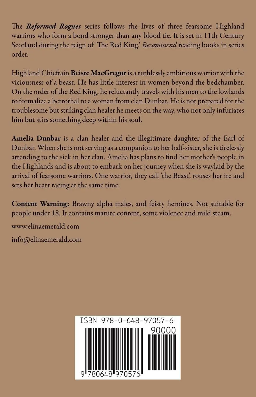 Rückseite: 9780648970576 | Betrothed to the Beast | Elina Emerald | Taschenbuch | Englisch | 2021