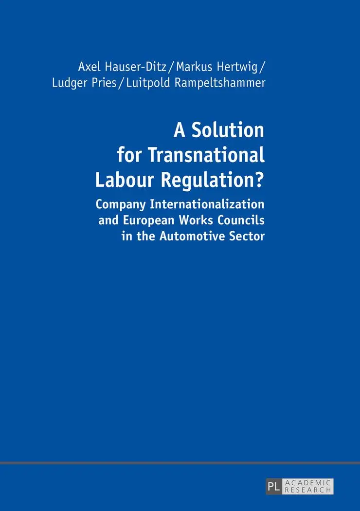 Cover: 9783631670576 | A Solution for Transnational Labour Regulation? | Hertwig (u. a.)