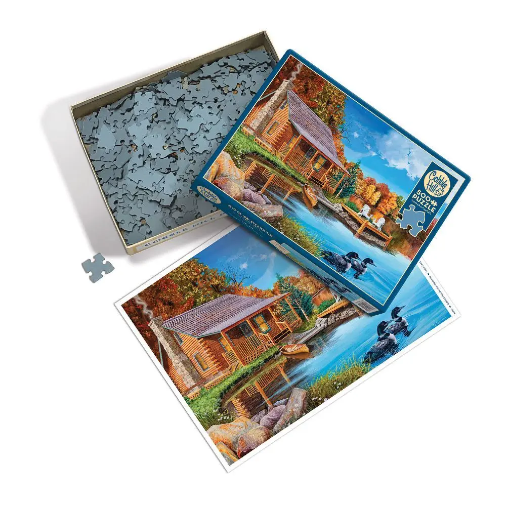 Bild: 625012450676 | Cobble Hill Loon Lake 500 Teile | Spiel | In Spielebox | 3845067
