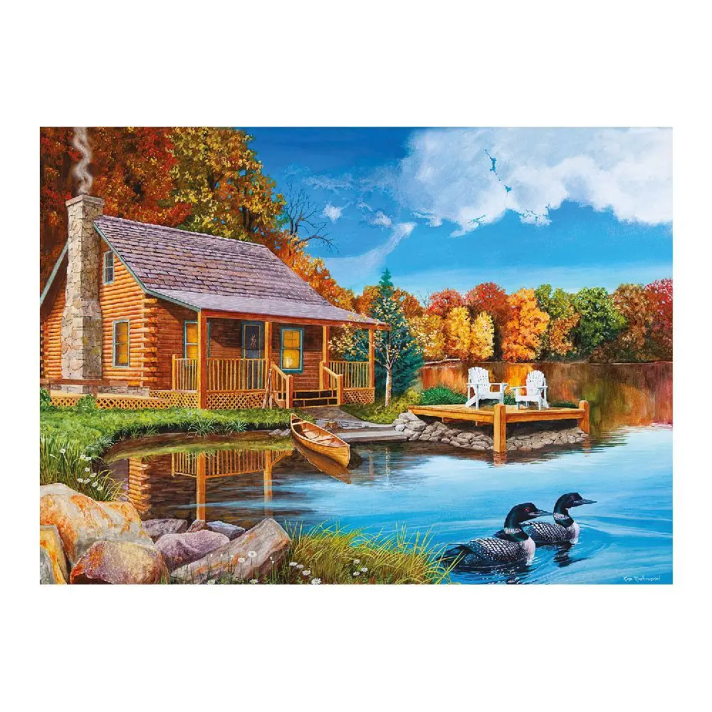 Bild: 625012450676 | Cobble Hill Loon Lake 500 Teile | Spiel | In Spielebox | 3845067