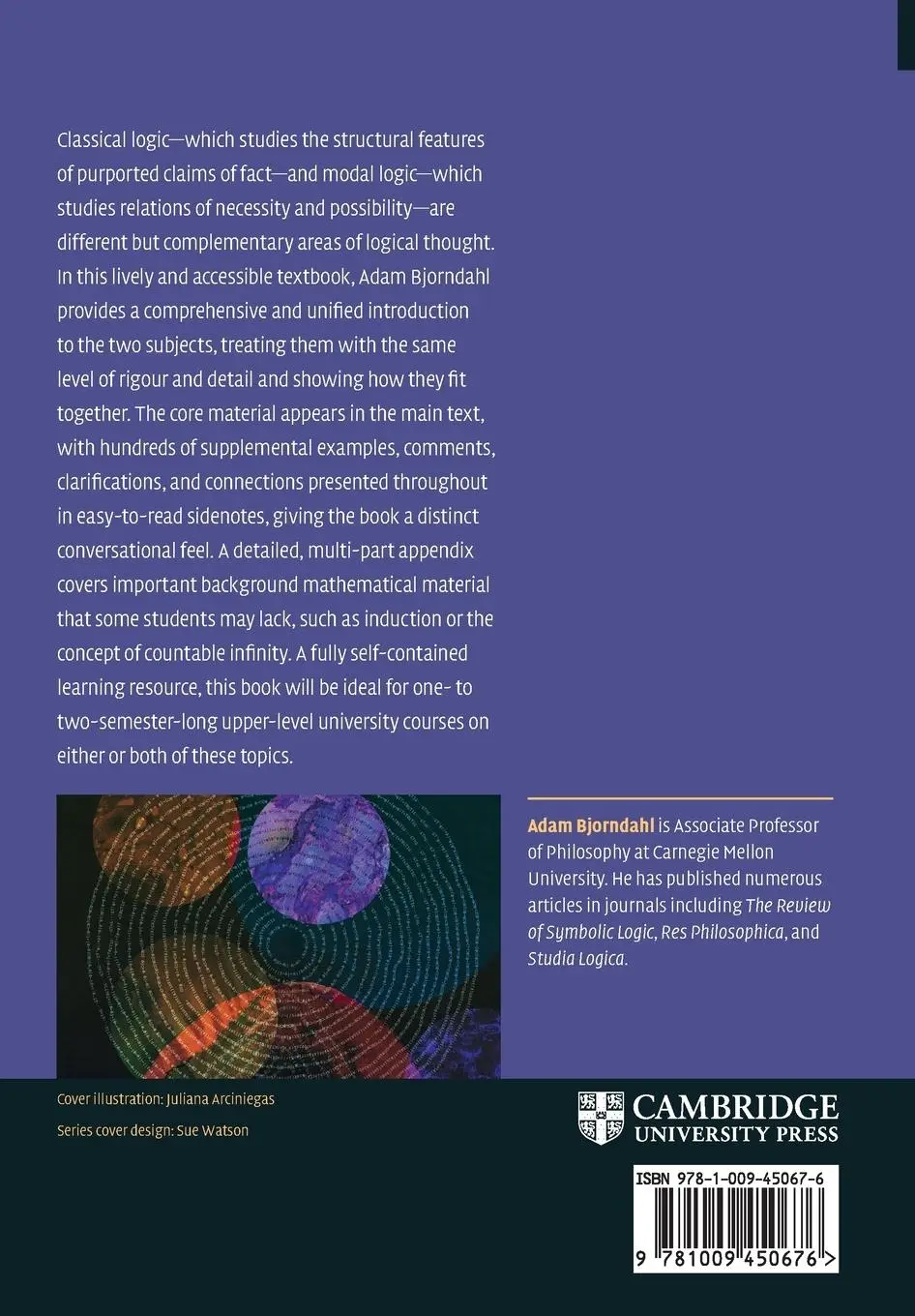 Rückseite: 9781009450676 | An Introduction to Classical and Modal Logics | Adam Bjorndahl | Buch