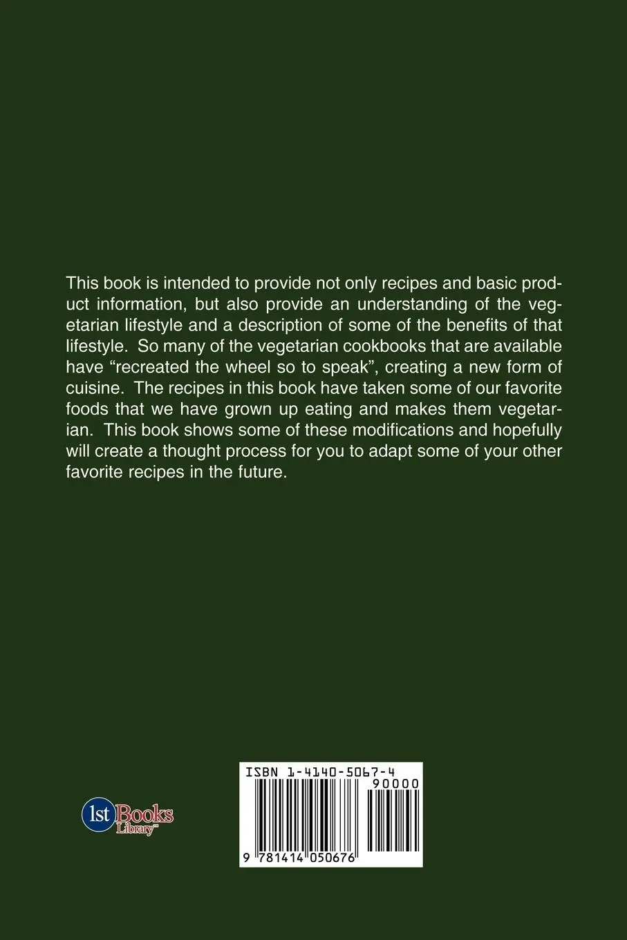 Rückseite: 9781414050676 | Classical &amp; Favorite Foods Done Vegetarian | Steven D. Walk | Buch