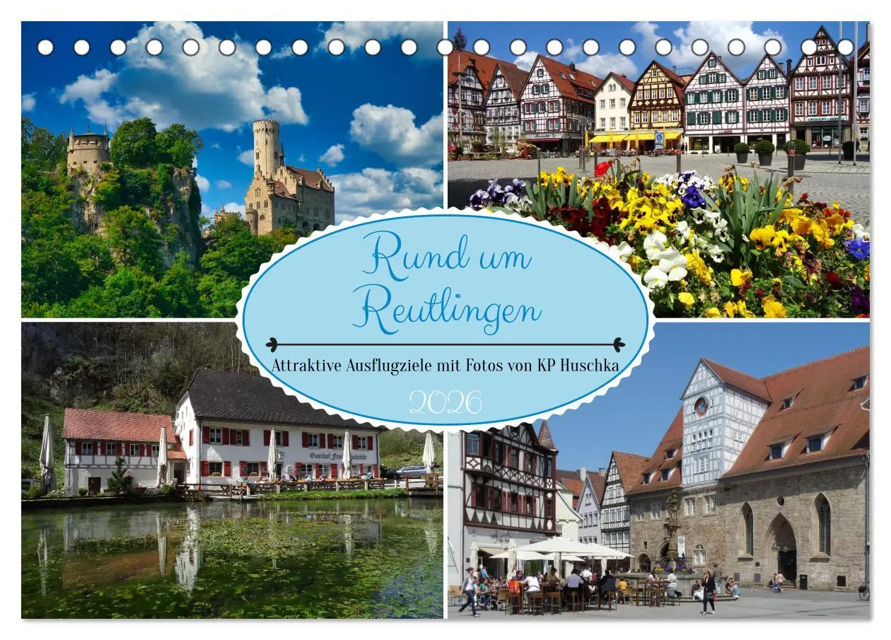 Cover: 9783457420676 | Rund um Reutlingen (Tischkalender 2026 DIN A5 quer), CALVENDO...
