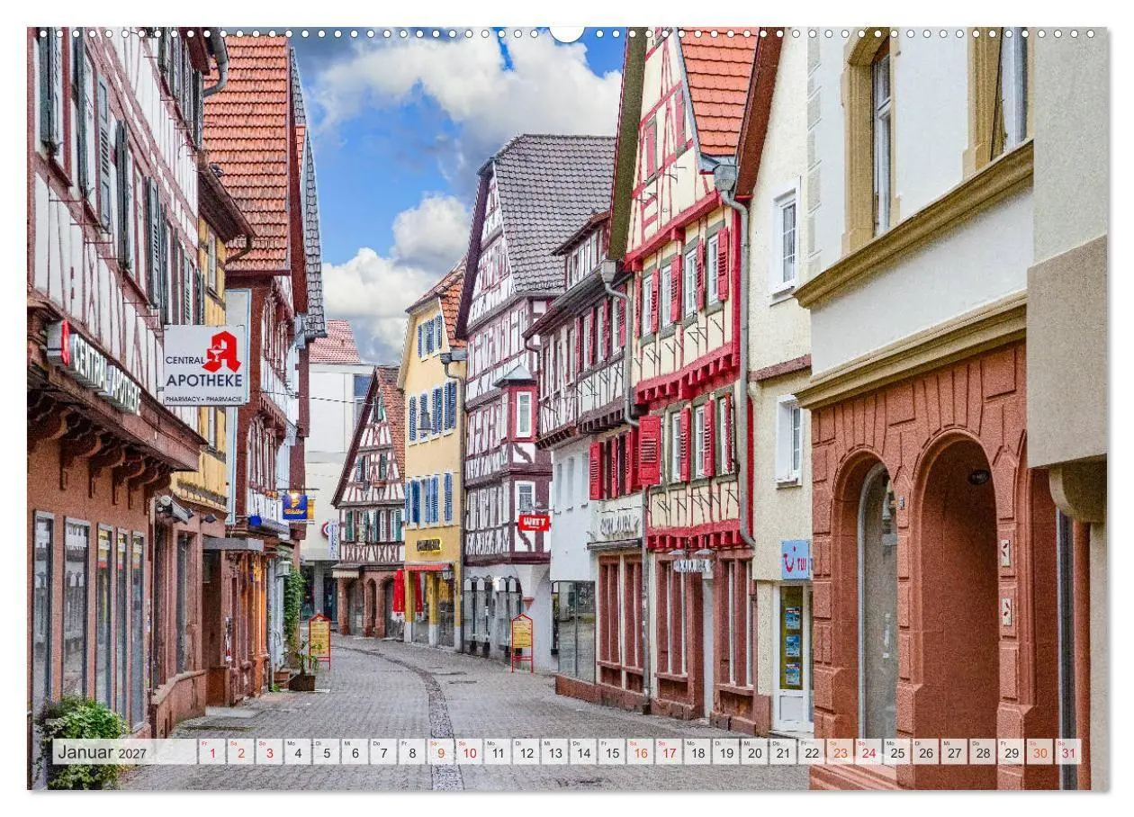Bild: 9783569600676 | Mosbach Impressionen (Wandkalender 2027 DIN A2 quer), CALVENDO...