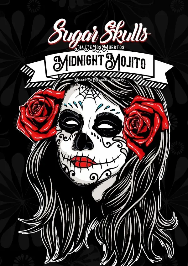 Cover: 9783752990676 | Sugar Skulls Dia de los Muertos - Malbuch für Erwachsene | Grafik