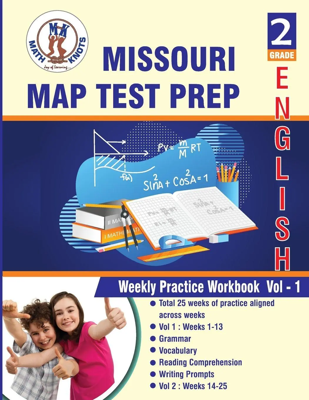 Cover: 9798868930676 | Missouri Assessment Program (MAP) , 2nd Grade ELA Test Prep | Vemuri