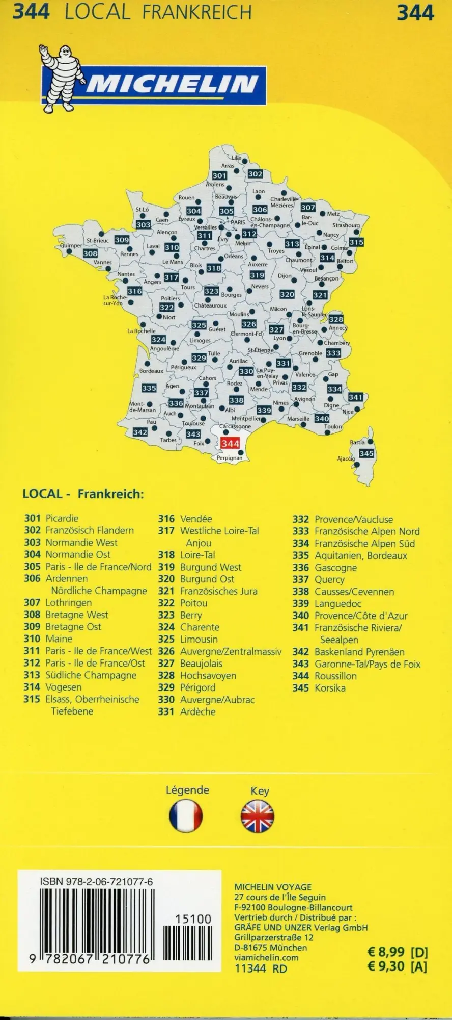 Bild: 9782067210776 | Michelin Roussillon | Straßen- und Tourismuskarte 1:150.000 | Michelin