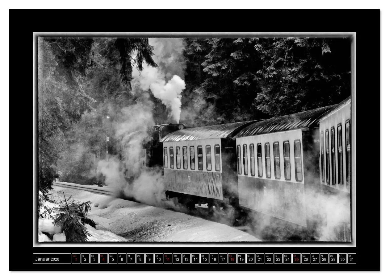 Bild: 9783516120776 | Nostalgie Dampf (Wandkalender 2026 DIN A2 quer), CALVENDO...