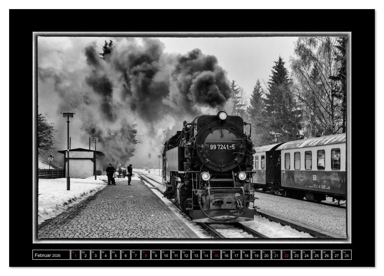 Bild: 9783516120776 | Nostalgie Dampf (Wandkalender 2026 DIN A2 quer), CALVENDO...