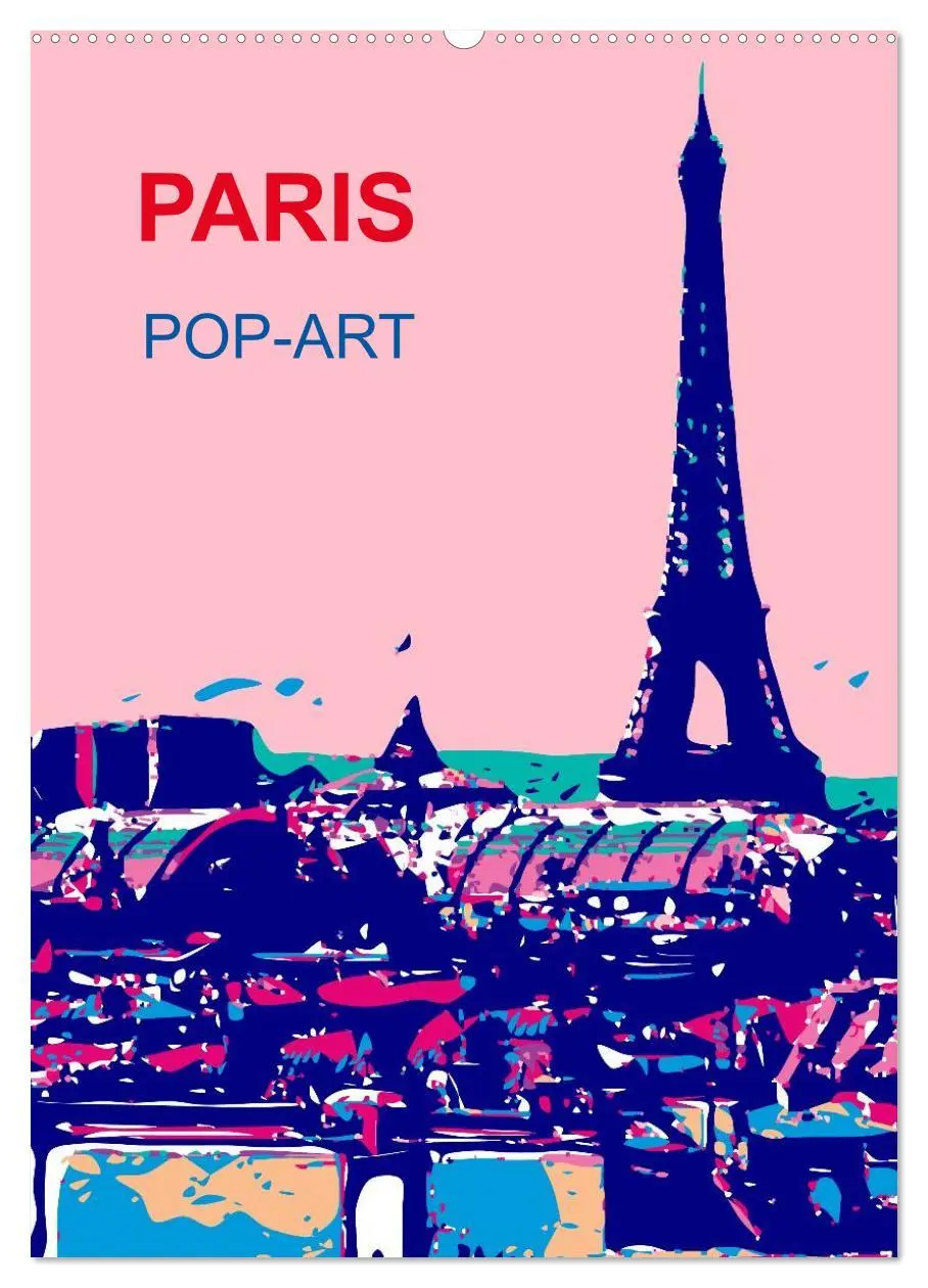 Cover: 9783516430776 | Paris pop-art (Wandkalender 2026 DIN A2 hoch), CALVENDO Monatskalender