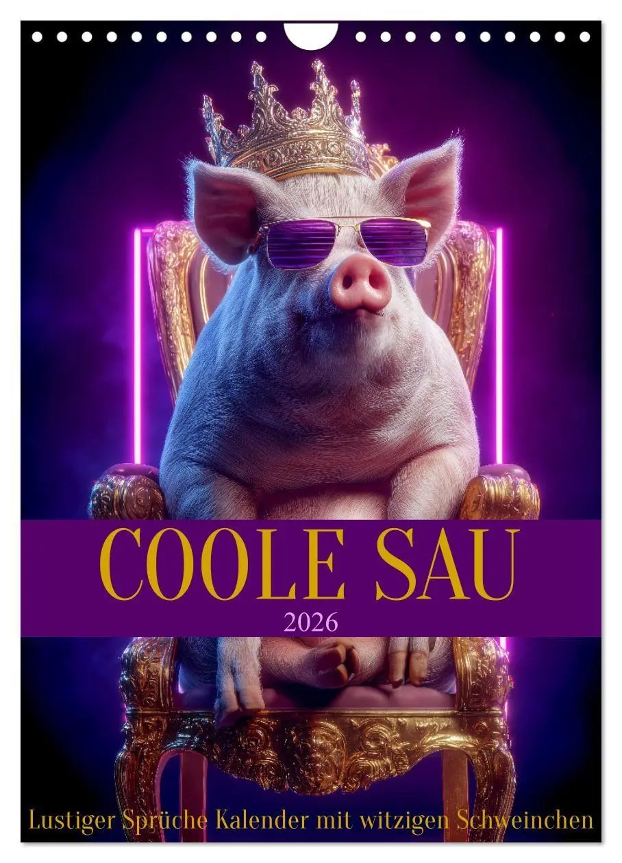 Cover: 9783516670776 | Coole Sau - Lustiger Sprüche Kalender mit witzigen Schweinchen...