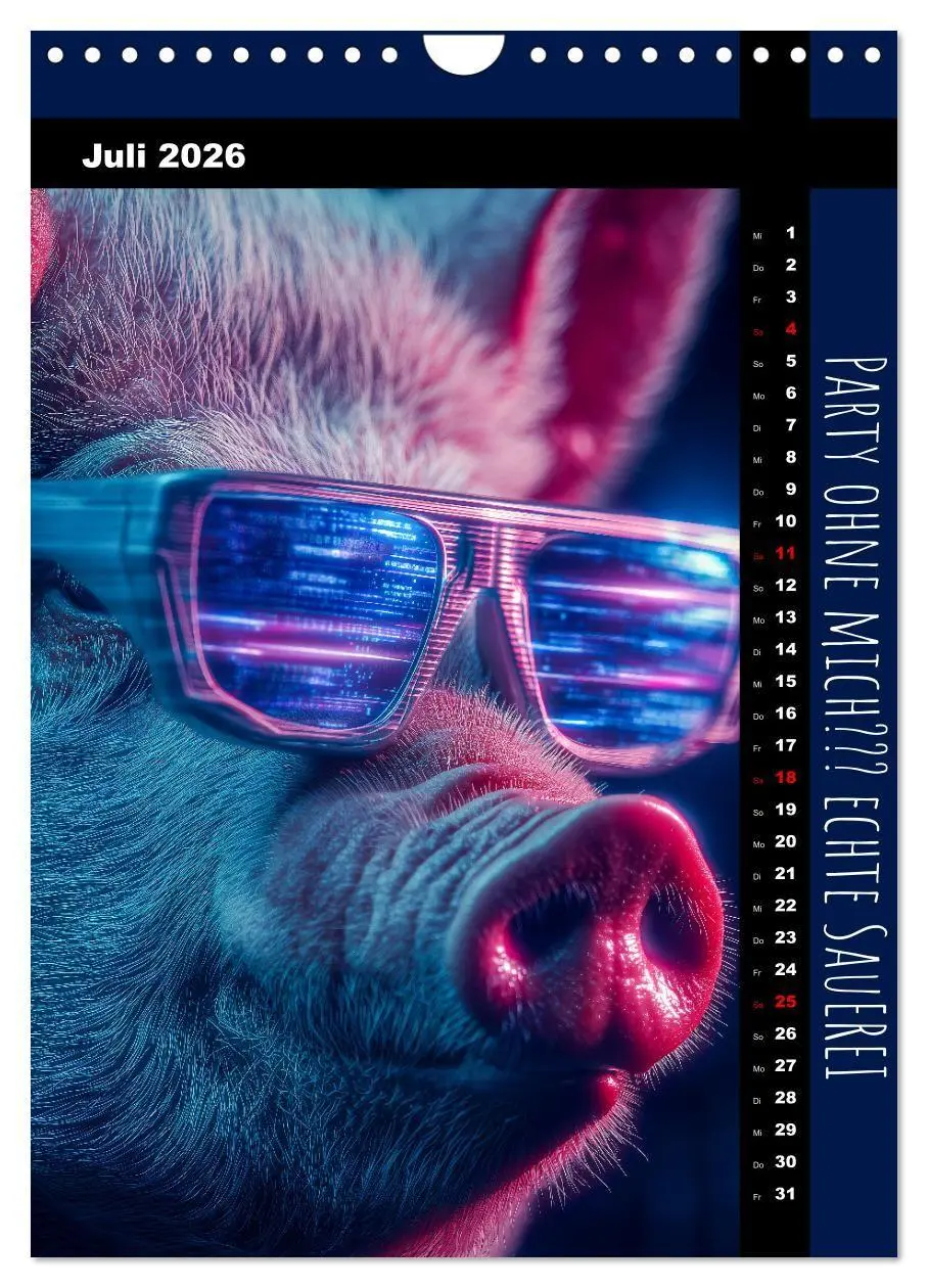 Bild: 9783516670776 | Coole Sau - Lustiger Sprüche Kalender mit witzigen Schweinchen...