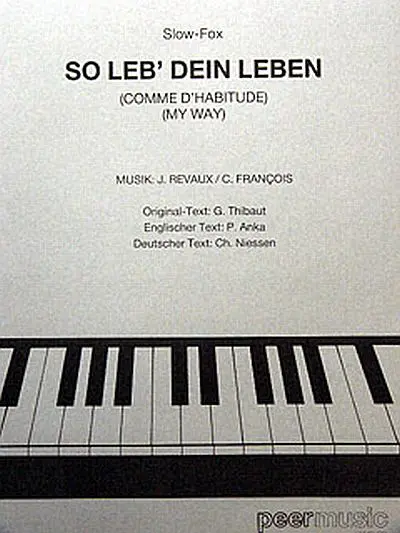 Cover: 9783954560776 | So Leb' Dein Leben - Comme D'Habitude | Frank Sinatra | Taschenbuch