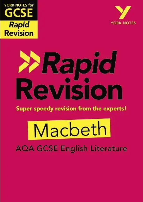 Cover: 9781292270876 | York Notes RAPID AQA GCSE (Revision Guide) Macbeth - for 2025, 2026...