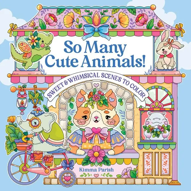 Cover: 9781684620876 | So Many Cute Animals! | Sweet &amp; Whimsical Scenes to Color | Parish