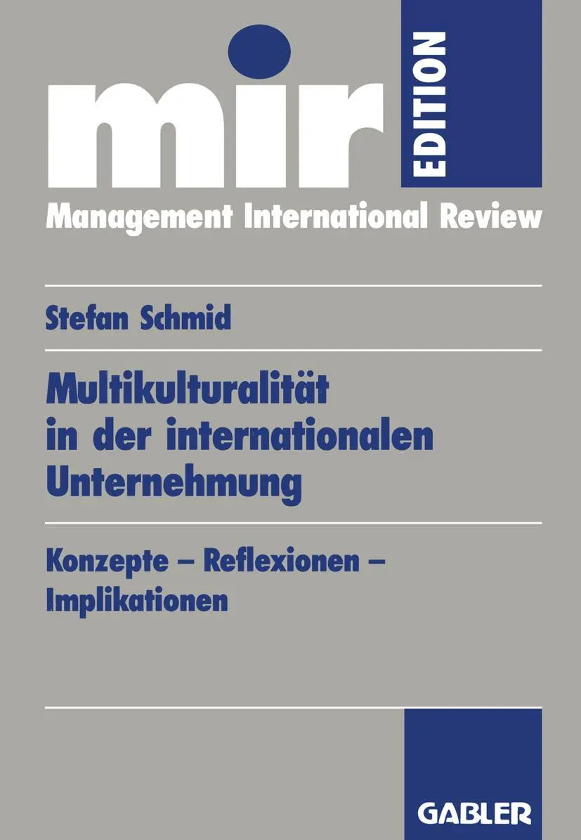Cover: 9783409120876 | Multikulturalität in der internationalen Unternehmung | Stefan Schmid