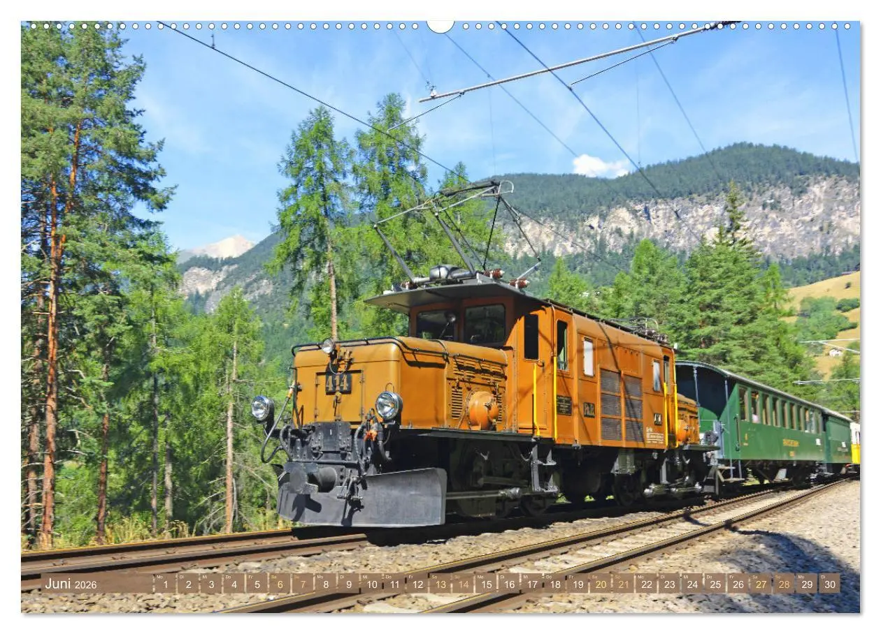 Bild: 9783457400876 | Im Zug durch Schweizer Berge (hochwertiger Premium Wandkalender...