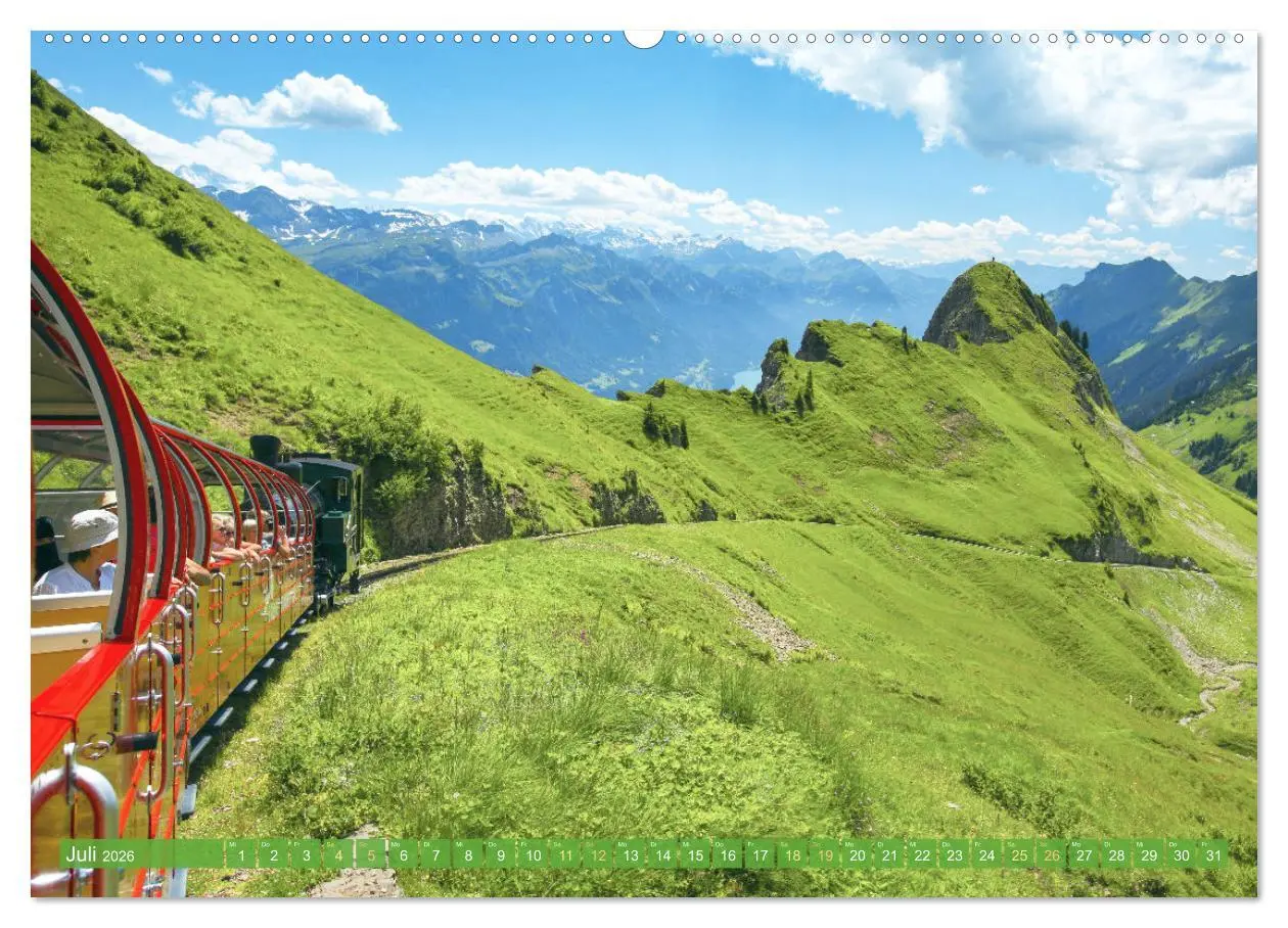 Bild: 9783457400876 | Im Zug durch Schweizer Berge (hochwertiger Premium Wandkalender...