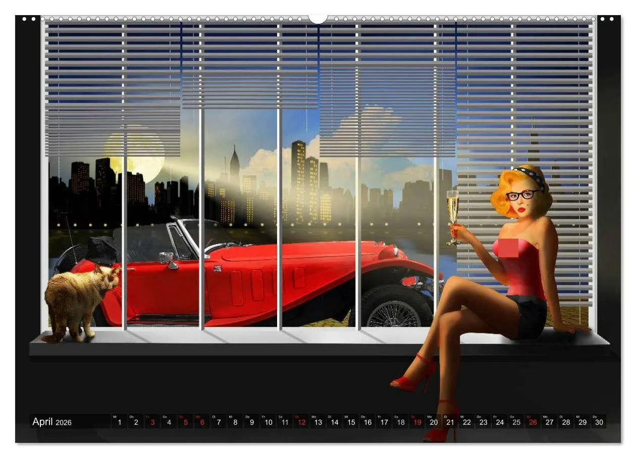 Bild: 9783457950876 | Oldtimer und Pin-Up Girls by Mausopardia (hochwertiger Premium...