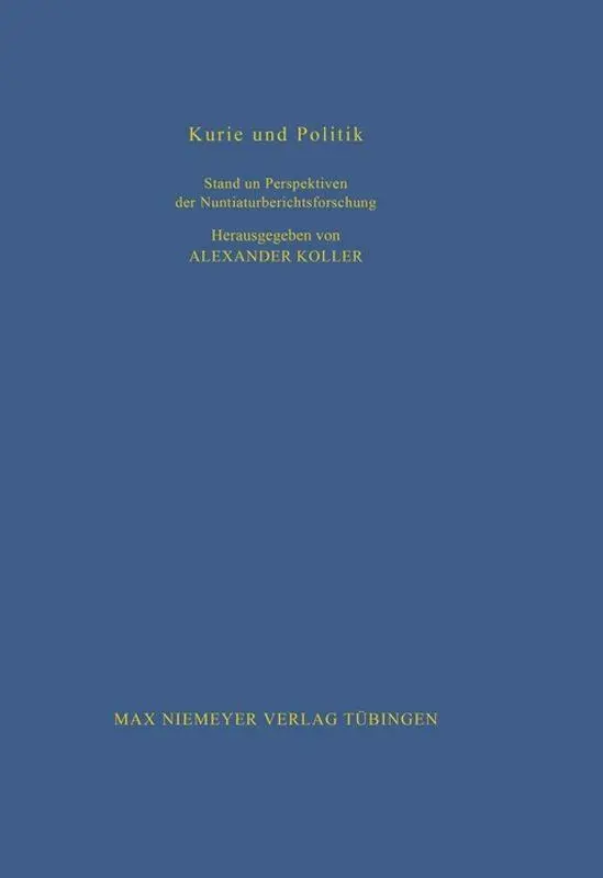 Cover: 9783484820876 | Kurie und Politik | Alexander Koller | Buch | XII | Deutsch | 1999