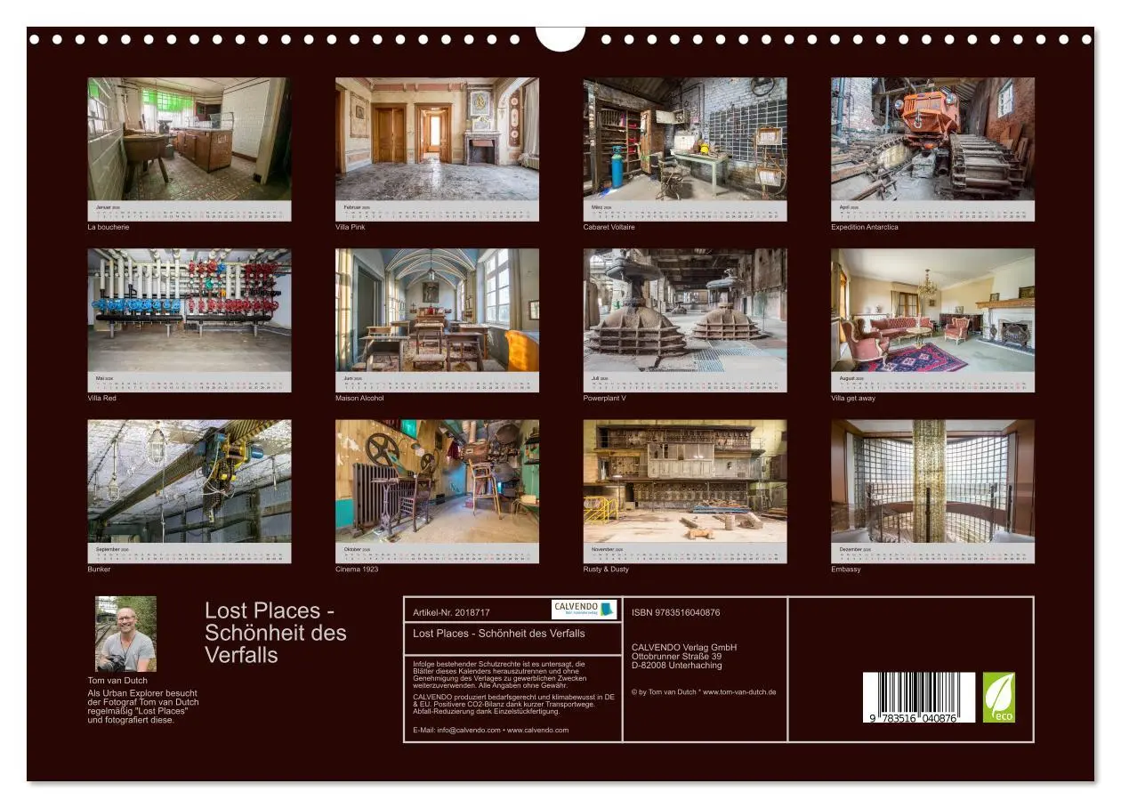 Bild: 9783516040876 | Lost Places - Schönheit des Verfalls (Wandkalender 2026 DIN A3...