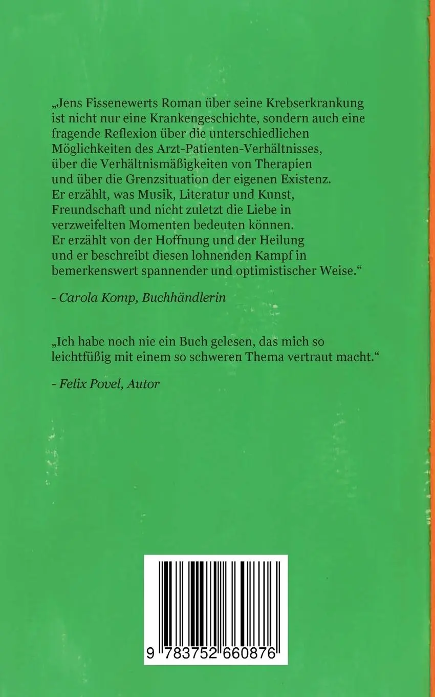 Rückseite: 9783752660876 | Schlechte Comedy | Absurditäten einer Krebserkrankung | Fissenewert