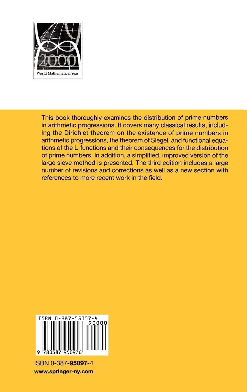 Rückseite: 9780387950976 | Multiplicative Number Theory | Harold Davenport | Buch | xiv | 2000