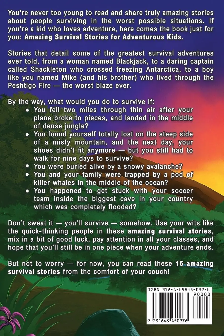 Rückseite: 9781648450976 | Amazing Survival Stories for Adventurous Kids | Bill O'Neill | Buch