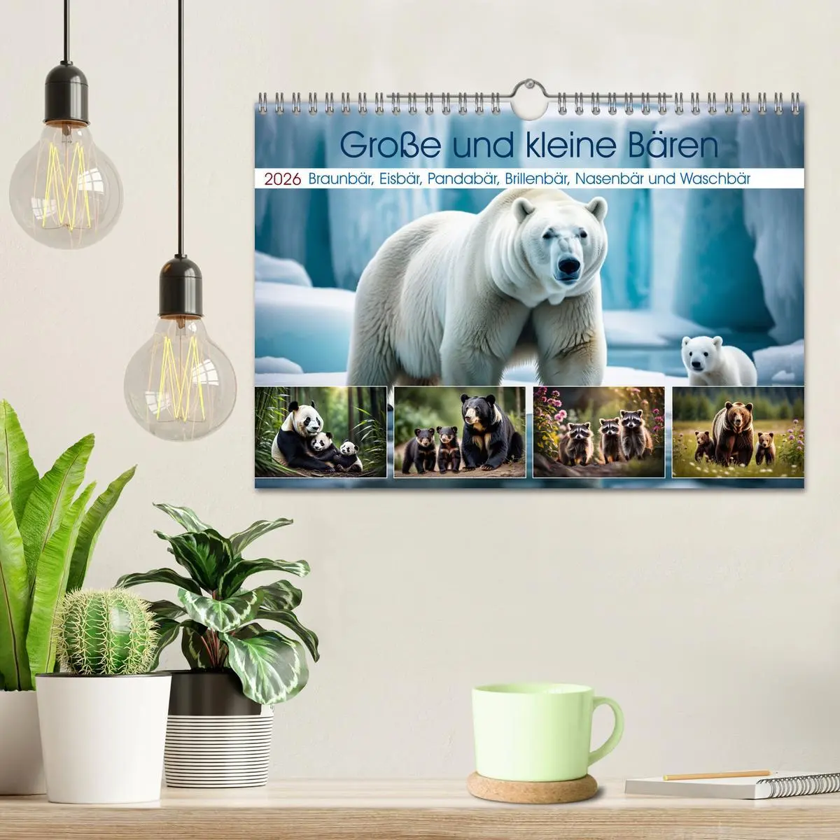 Bild: 9783457320976 | Große und kleine Bären (Wandkalender 2026 DIN A4 quer), CALVENDO...