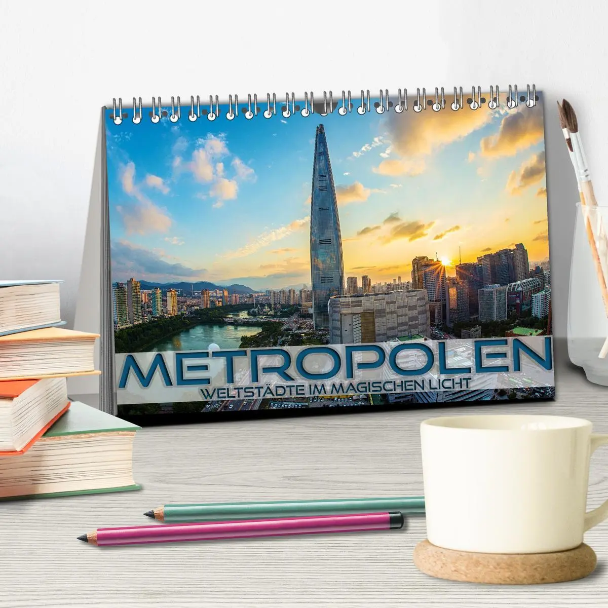 Bild: 9783457560976 | Metropolen - Weltstädte im magischen Licht (Tischkalender 2026 DIN...