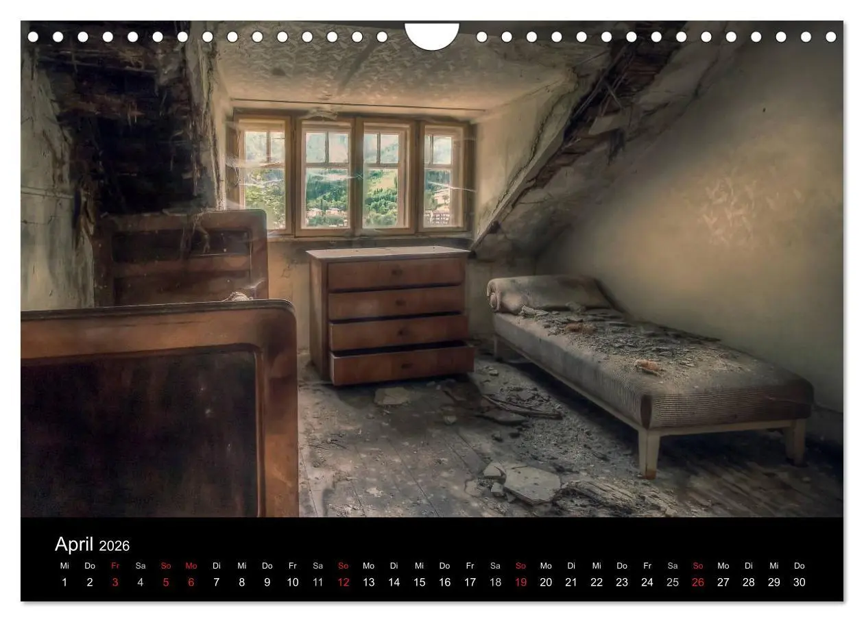 Bild: 9783516100976 | Lost Places - Verlassene Orte (Wandkalender 2026 DIN A4 quer),...