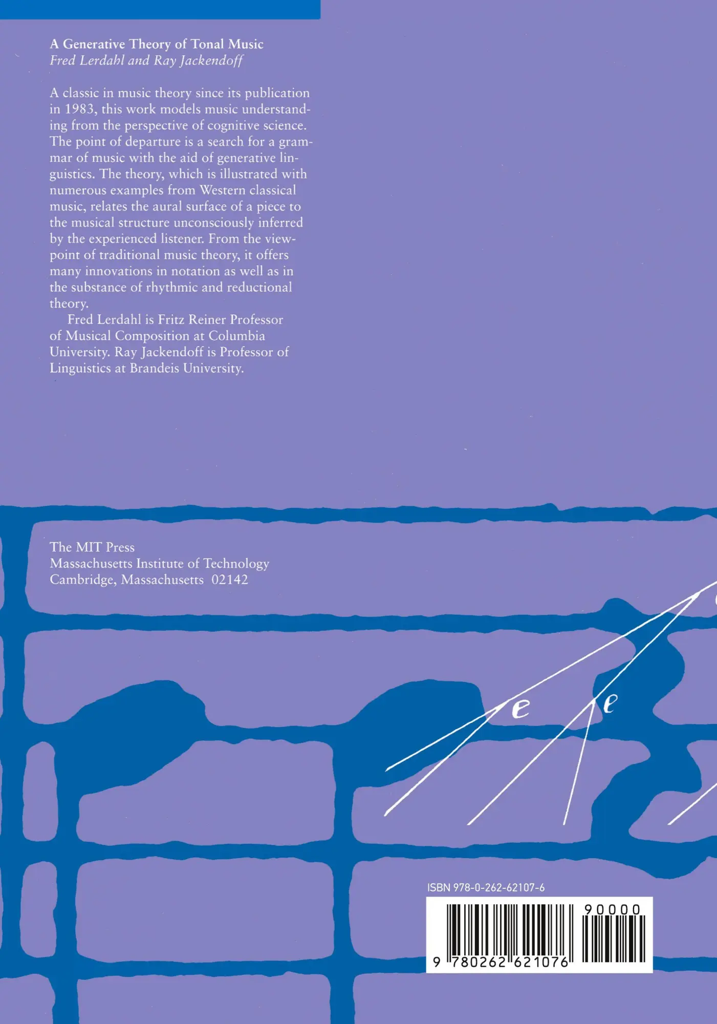 Rückseite: 9780262621076 | A Generative Theory of Tonal Music, reissue, with a new preface | Buch