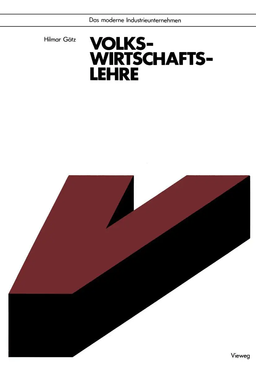 Cover: 9783528041076 | Volkswirtschaftslehre | Hilmar Götz | Taschenbuch | 202 S. | Deutsch