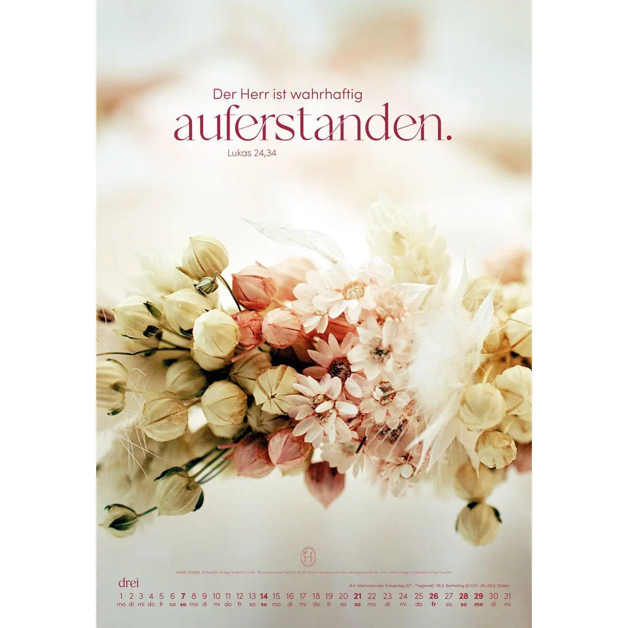 Bild: 9783754831076 | Sein Wort. Dein Weg. 2027 | Gottes Zusagen für dein Jahr | Kalender
