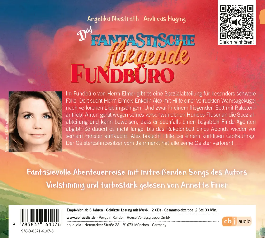 Bild: 9783837161076 | Das fantastische fliegende Fundbüro,2 Audio-CD | Hüging (u. a.) | CD