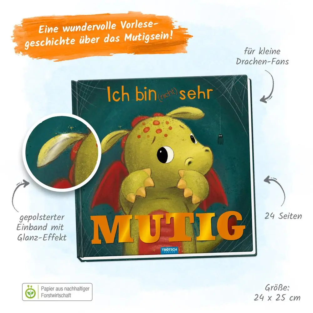 Bild: 9783988021076 | TRÖTSCH - Ich bin (nicht) sehr mutig Zauberhaftes Bilderbuch über...