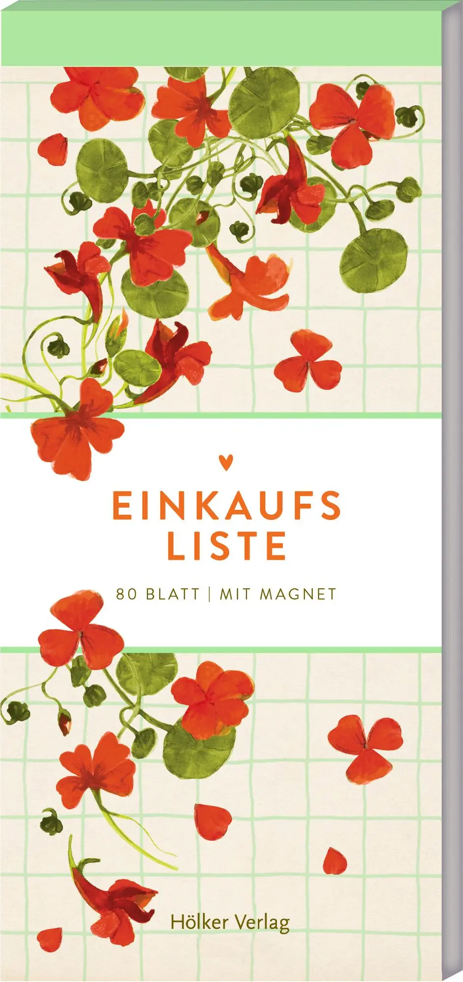 Cover: 4041433881176 | Einkaufsliste - Kapuzinerkresse | 80 Blatt Mit Magnet | Buch | 80 S.
