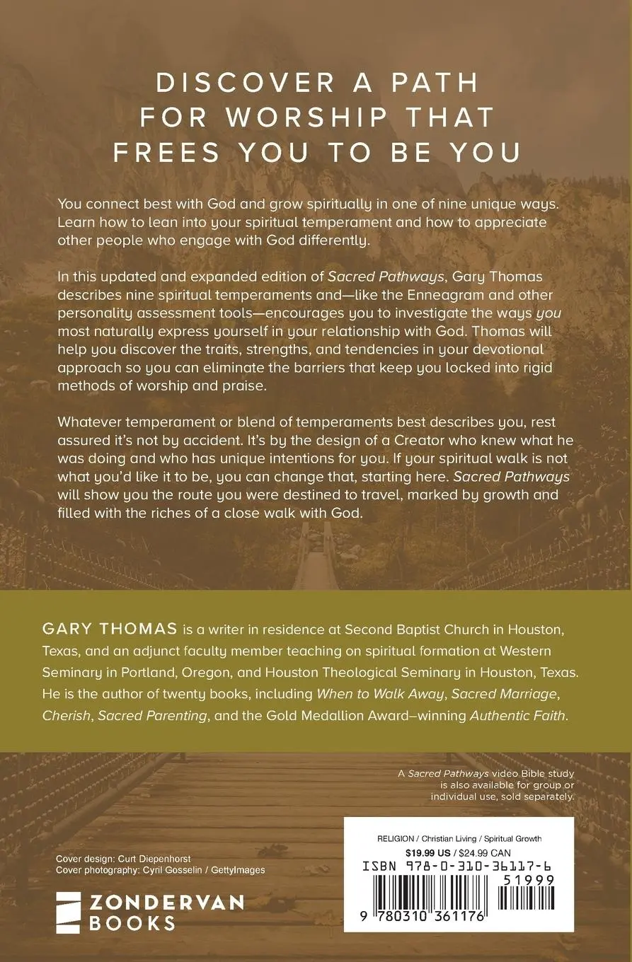 Rückseite: 9780310361176 | Sacred Pathways | Nine Ways to Connect with God | Gary Thomas | Buch