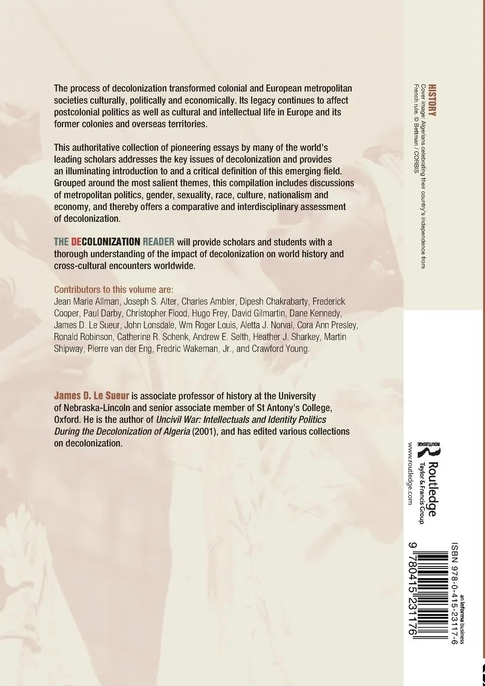 Rückseite: 9780415231176 | The Decolonization Reader | James Le Sueur | Taschenbuch | Englisch