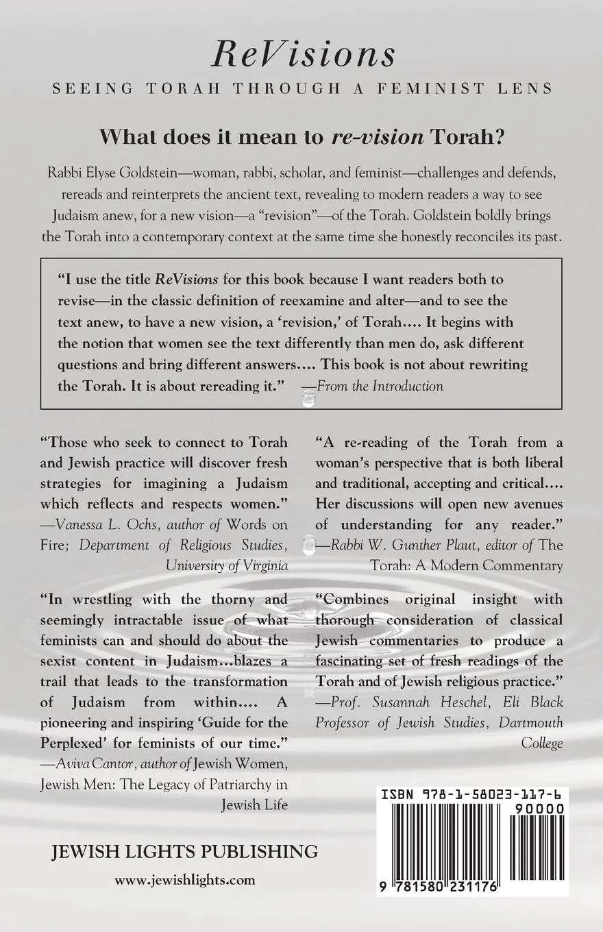 Rückseite: 9781580231176 | ReVisions | Seeing Torah through a Feminist Lens | Goldstein Elyse