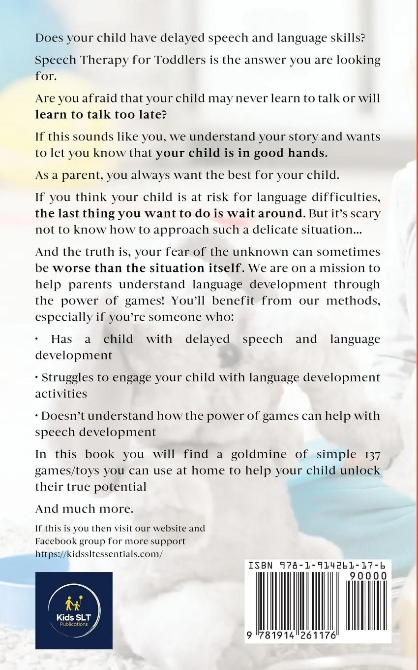 Rückseite: 9781914261176 | Speech Therapy for Toddlers Develop Early Communication Skills With...
