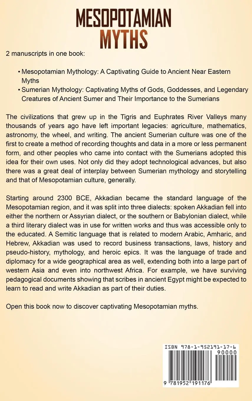 Rückseite: 9781952191176 | Mesopotamian Myths | Matt Clayton | Buch | Gebunden | Englisch | 2020