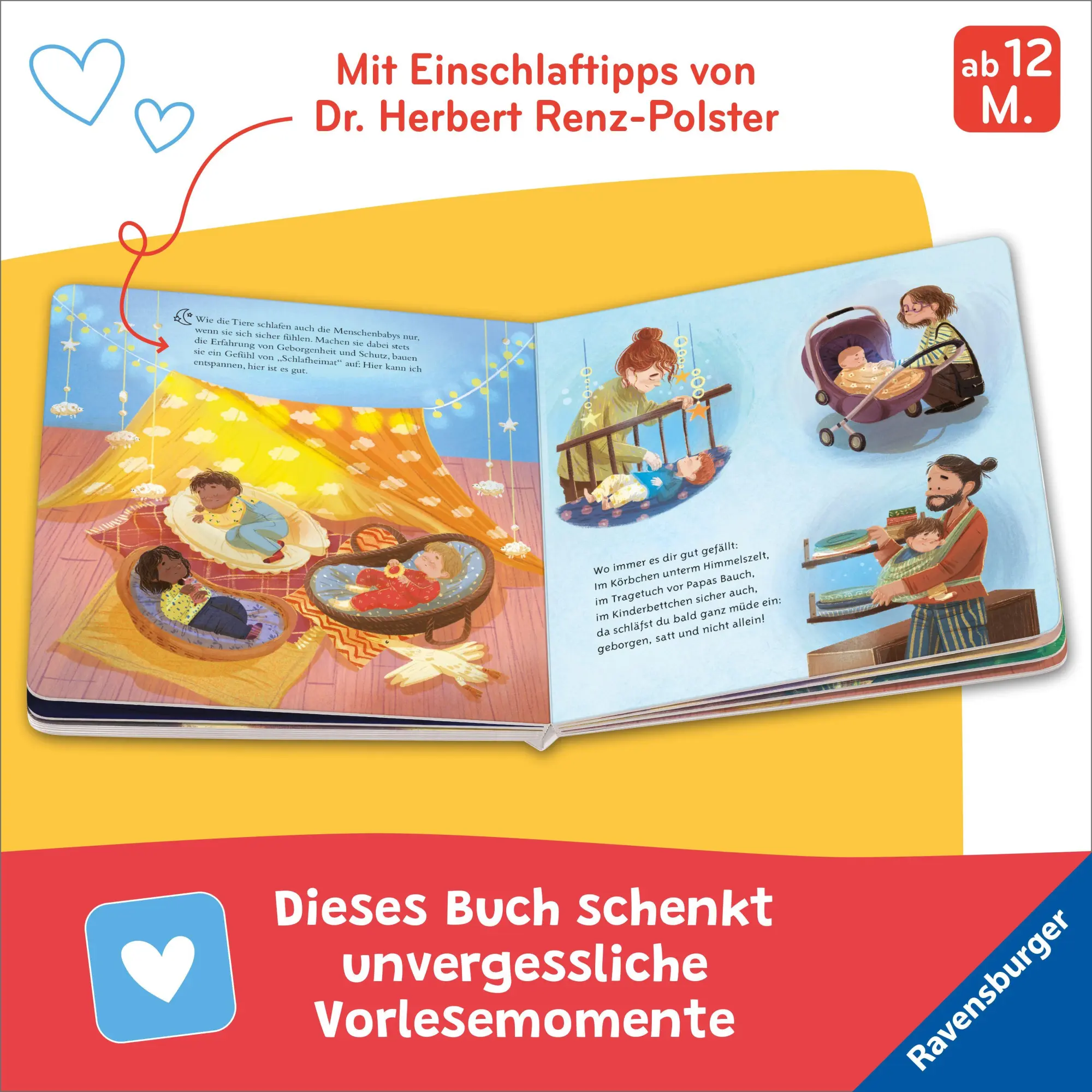 Bild: 9783473421176 | Müde und geborgen | So schlafen Babys ein. | Renz-Polster (u. a.)