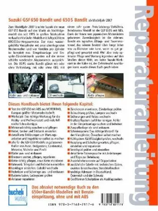 Bild: 9783716821176 | Suzuki GSF 650 Bandit ab Modelljahr 2007; . | a | Buch | 212 S. | 2010