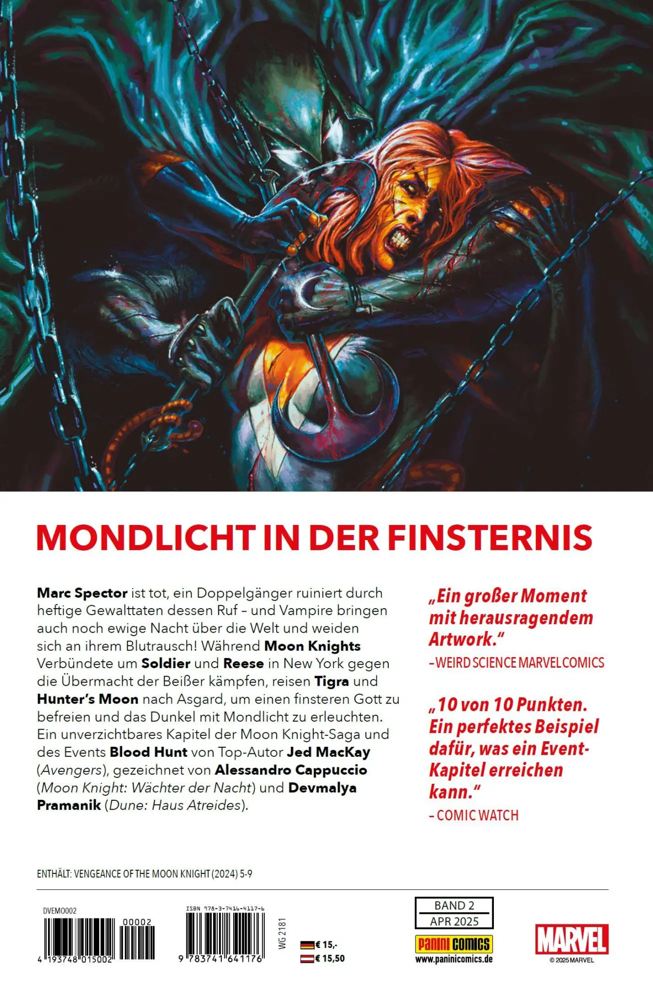 Rückseite: 9783741641176 | Die Rache von Moon Knight | Bd. 2: Rivalen der Nacht | Mackay (u. a.)