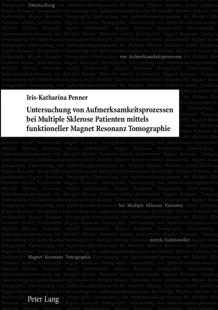 Cover: 9783039101276 | Untersuchung von Aufmerksamkeitsprozessen bei Multiple Sklerose...