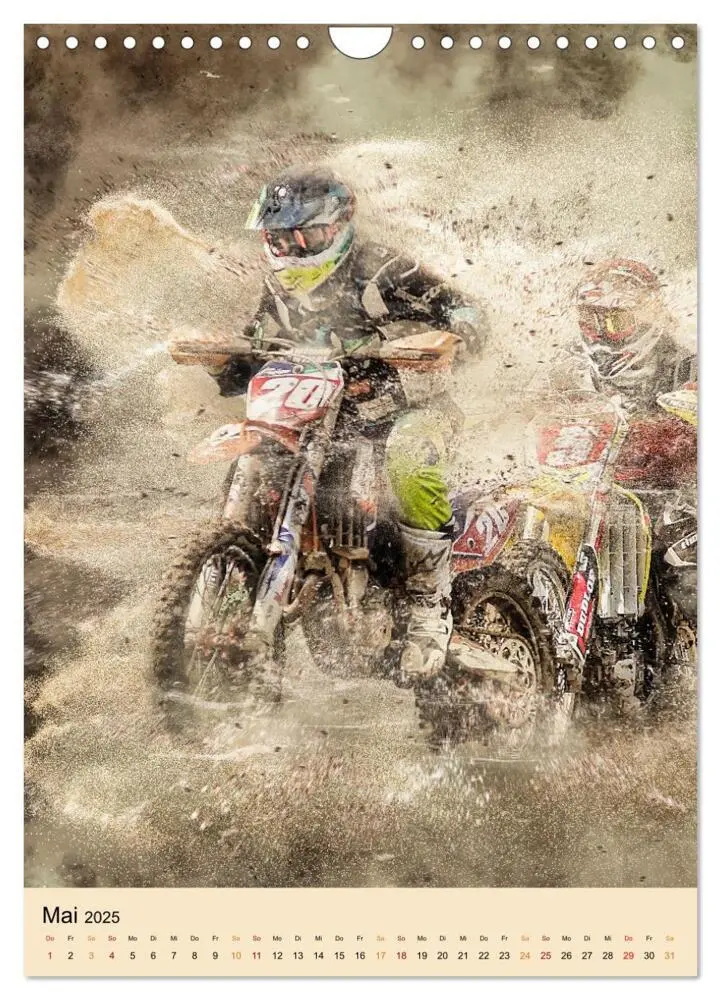 Bild: 9783435891276 | Motocross - Sport der Extreme (Wandkalender 2025 DIN A4 hoch),...