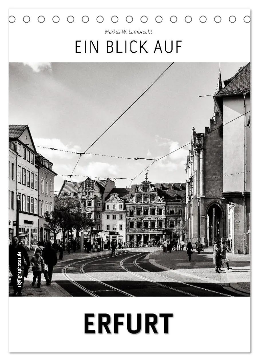 Cover: 9783516451276 | Ein Blick auf Erfurt (Tischkalender 2026 DIN A5 hoch), CALVENDO...